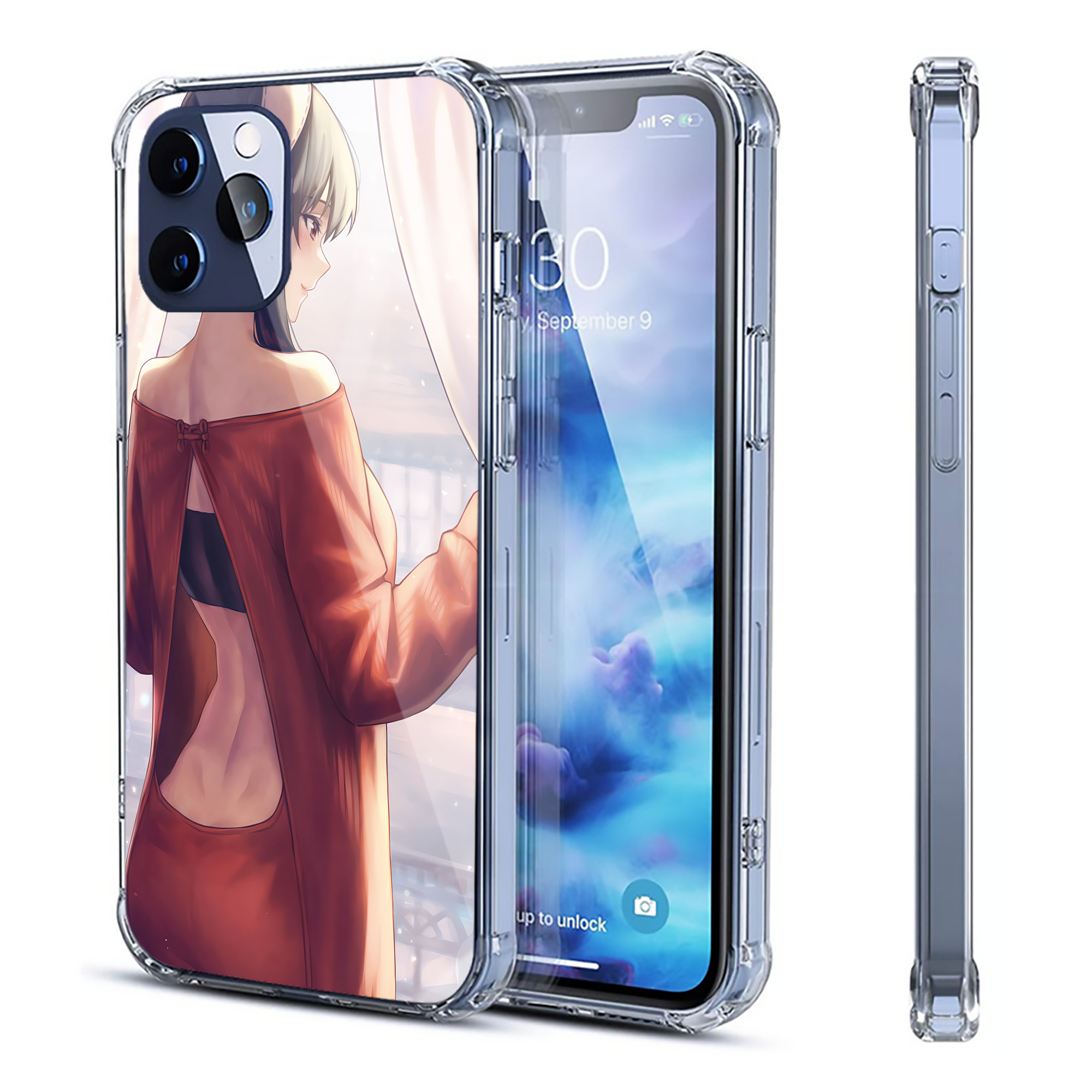 （画像用） SPY×FAMILY间谍家家酒 【iPhone 12シリーズ対応】透明スマホケース（クリアソフトケース）